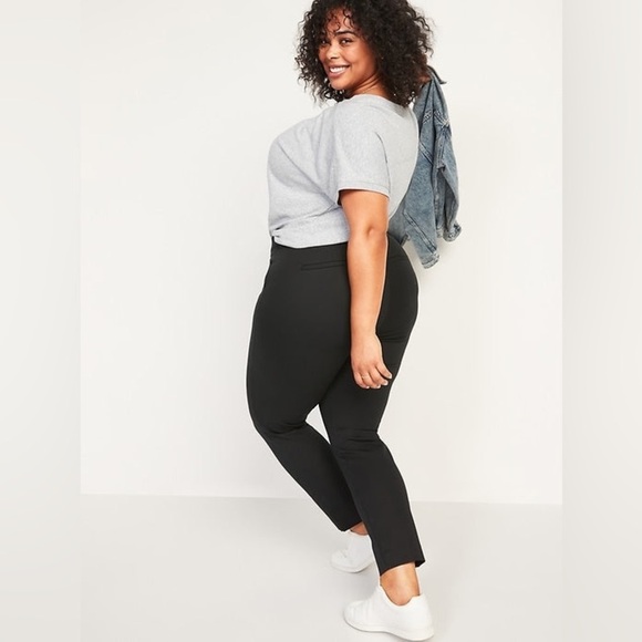 Old Navy Black High-Waisted Pixie Ankle Pants Size 22 Classic Preppy - Picture 2 of 14
